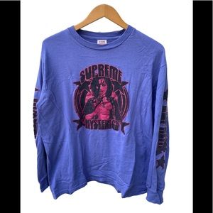 SUPREME X HYSTERIC GLAMOUR LS TEE SZ M